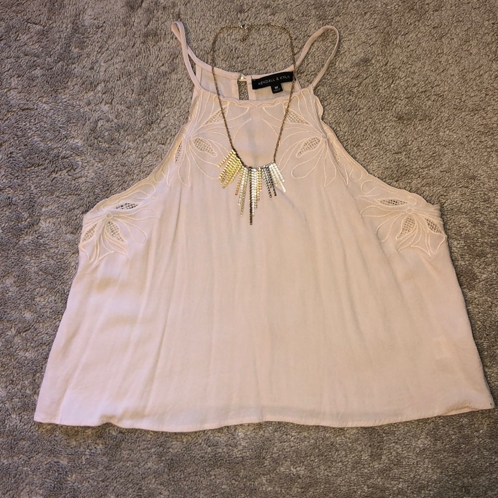 Blush crop top